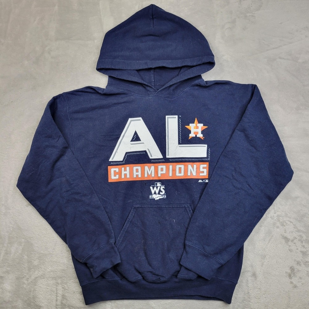 Houston Astros Hoodie Sweatshirt Men Small MLB Baseball AL Champions 2022 World*